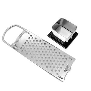 Spaetzle maker râpe trancheuse en acier inoxydable avec lame de pâte rabot à nouilles Spaetzle tamis spaetzle presse râpe grattoir trancheuse - Product Image 3
