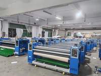 Machine de transfert thermique par sublimation à rouleaux pour tissus, textiles, calendriers, avec chauffage à l'huile