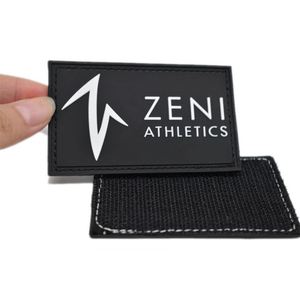 Patches Hook & Loop Rubber Logo <b>Label</b> PVC Embossed Engraved Rubber Patches for You - Product Image 1
