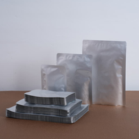 Sacs en aluminium pour scellage sous vide de qualité alimentaire, argentés et occultants, pour le stockage à long terme de mélanges secs et d'épices