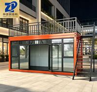 Maisons conteneurs modernes à double couche, personnalisables, pour logements temporaires dans les dortoirs, les bureaux et les immeubles de bureaux