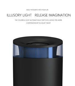 เครื่องพ่นไอน้ำอัลตร้าโซนิคแบบพกพาเครื่อง H2O ไอน้ำเย็นเครื่องพ่นไฟไฟ LED แบบ USB เครื่องเพิ่มความชื้นในห้องนอนและสำนักงาน - Product Image 4