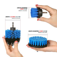 Brosse rotative électrique en nylon de 130 mm de qualité industrielle pour nettoyage de tapis et de canapés, personnalisation OEM, ISO9001