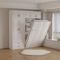 Meuble de chambre compact et économique : Armoire murale de hôtel en bois massif, moderne, écologique et durable, idéale pour optimiser l'espace