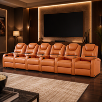 Fauteuil inclinable électrique en cuir véritable zéro gravité avec port USB pour home cinéma et salon – Vente en gros directe usine