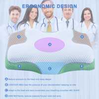 Oreiller orthopédique ergonomique LIANDA P-094, best-seller, personnalisé, en mousse à mémoire de forme, pour le sommeil
