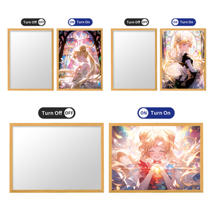 Affiches d'anime Sailor Moon personnalisées, cadre photo en bois avec éclairage LED, peinture lumineuse, figurine de dessin animé, lampe de peinture LED, garçons/<span class=keywords><strong>filles</strong></span> pour la décoration de la chambre - Product Image 3