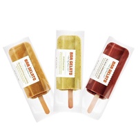 Sachets de crème glacée jetables, 100 pièces, emballage personnalisé pour glace Popsicle, paquets de sucettes, sacs en plastique