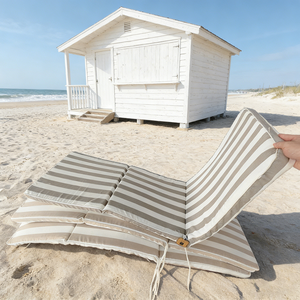 Coussins de chaise longue <span class=keywords><strong>d</strong></span>'extérieur imperméables en gros, revêtement PU, rayés, pour patio, plage, camping, voyage, toutes saisons - Product Image 5