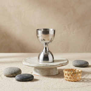 Jigger à double face exceptionnel, outil de mesure de précision pour cocktails, finition lisse, versement précis et équilibre professionnel - Product Image 1