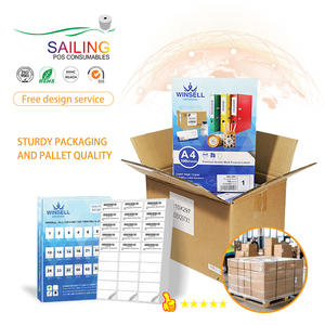 25*65 10 mm X 50mm etichetta A4 foglio cavo 100*<span class=keywords><strong>150mm</strong></span> stampa impermeabile etichetta di spedizione etichette adesive stampabili trasparenti - Product Image 2