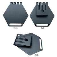 Clip de sac de golf en métal, porte-accessoires, mousquetons légers, durables et portables, organisateur de serviettes et marqueurs de golf pour le parcours de golf