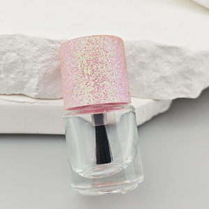 Flacon de vernis à ongles en verre vide personnalisé de 8 ml avec bouchon rose <span class=keywords><strong>FC113</strong></span> - Product Image 2