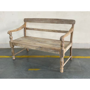 Banc en bois de teck, mobilier d'extérieur, design rustique pour le jardin, meilleur prix, style vintage, durable - Product Image 4