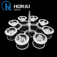 Lentille LED PMMA de qualité optique 2835 avec une transmission lumineuse supérieure à 90 %, indice de protection IP65 pour une utilisation en intérieur/extérieur