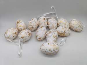 شنقا 6 أبيض عيد الفصح الذهب أو الفضة رسمت لوازم عطلة - Product Image 5