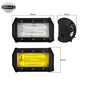 Barra de luz de trabajo Luz de trabajo de 12 V 72 <span class=keywords><strong>W</strong></span> 6000 <span class=keywords><strong>K</strong></span>, con bombilla de faro de motocicleta LED con chip LED de coche de 5 p - Product Image 4