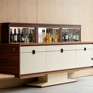 Luxury Modern Lift Tempered Glass Plywood <b>Wall</b>-<b>mounted</b> Eco-friendly Wine Cellar Storage <b>Cabinet</b> High-end <b>Display</b> Zycy--electric - Product Image 3