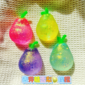 Customization Shaped Pinch Decompression Pear Sydney Slow <b>Rebound</b> Maltose Music Rubber 5 to 7 Years Unisex - Product Image 6