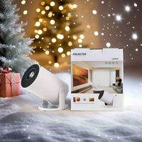 Projecteur LED portable HY300 Pro+ 720P avec WiFi6, Android, mise au point automatique, correction de la distorsion trapézoïdale pour le divertissement à domicile