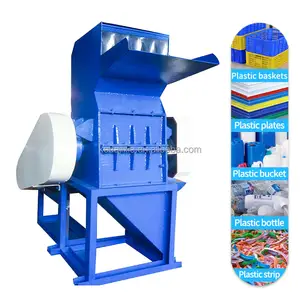 China making waste scrap used ldpe pp hdpe pe film plastic crusher crushing grinder grinding machine