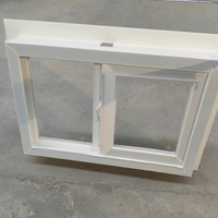 Fenêtres coulissantes simples de style américain en gros avec bride de fixation et moustiquaire pour maison conteneur