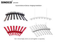 SINOCO OEM App Control écran tactile Redlight 660nm 850nm Led infrarouge cheval Solarium dispositif lampe de thérapie par la lumière rouge