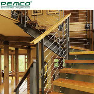Rampe d'<span class=keywords><strong>escalier</strong></span> moderne pour intérieur, en acier inoxydable 304 316, <span class=keywords><strong>avec</strong></span> câble métallique - Product Image 6
