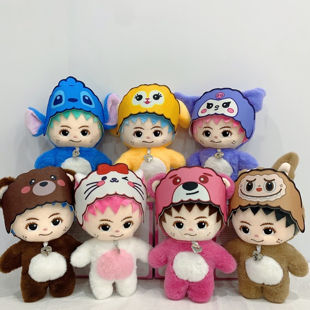 Hot Sale Super Soft Plush Kpop Idol Animal Costumes Cute Cartoon Stuffed Toys Stress Relief Wholesale Claw Machine Prizes Fans