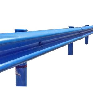 Двухрядное трехсекционное дорожное ограждение: цены за метр, металлический барьер безопасности, стойка W-образного профиля, стальное дорожное ограждение - Product Image 6