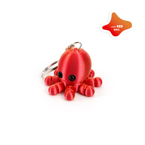 Porte-clés pieuvre imprimé en 3D en PLA avec articulations mobiles, série dessin animé océanique, cadeau de maternité 2026 - Product Image 6