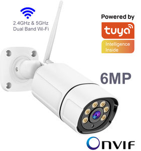 Telecamera di Sicurezza <span class=keywords><strong>IP</strong></span> Wireless Tuya Smart CCTV in Metallo 6MP 3K Colorvu Doppia Illuminazione 2.4Ghz 5Ghz WiFi Telecamera Bullet da Esterno per NVR POE - Product Image 2