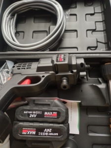 Perceuse sans fil, Offre Spéciale, Nettoyeur haute pression 24V sans fil au lithium pour lavage de voiture, arrosage, et tondeuse à gazon électrique à prix réduit - Product Image 4