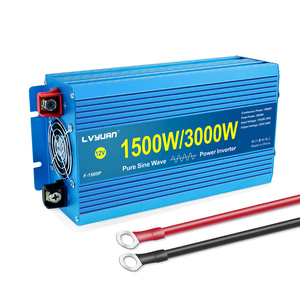 <strong>Inverter</strong> DC 12V <strong>24V</strong> 48V 60V to AC 110V 220V 1500W 3000W Pure Sine Wave Power Converter Solar <strong>Inverter</strong> - Product Image 1