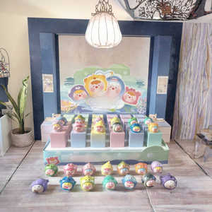 Linda Caja Sorpresa de Resina DIY, Muñeca con Temática de Animales Marinos, Figura Coleccionable Galvanizada para Decoración de Escritorio - Product Image 3