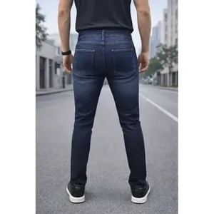 Jeans Slim Fit da Uomo Adrenaline, Vita Media, Denim Comodo ed Elasticizzato, 5 Tasche, Abbigliamento Casual - Product Image 3