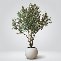 Oliviers artificiels géants réalistes de 6, 7 et 8 pieds de haut, grandes jardinières, plantes artificielles pour la décoration intérieure et extérieure, maison et bureau