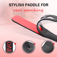Vente en gros de jouets sexuels SM, pagaie en cuir avec jeux de bondage BDSM, pagaie pour fessées, fou exotique pour couples