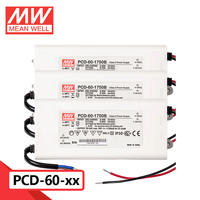 Original Mean Well PCD-60 Series 60W Switching Power Supply AC Dimmable LED Tegangan Output Tunggal 13V/24V/38V/57V/80V/108V