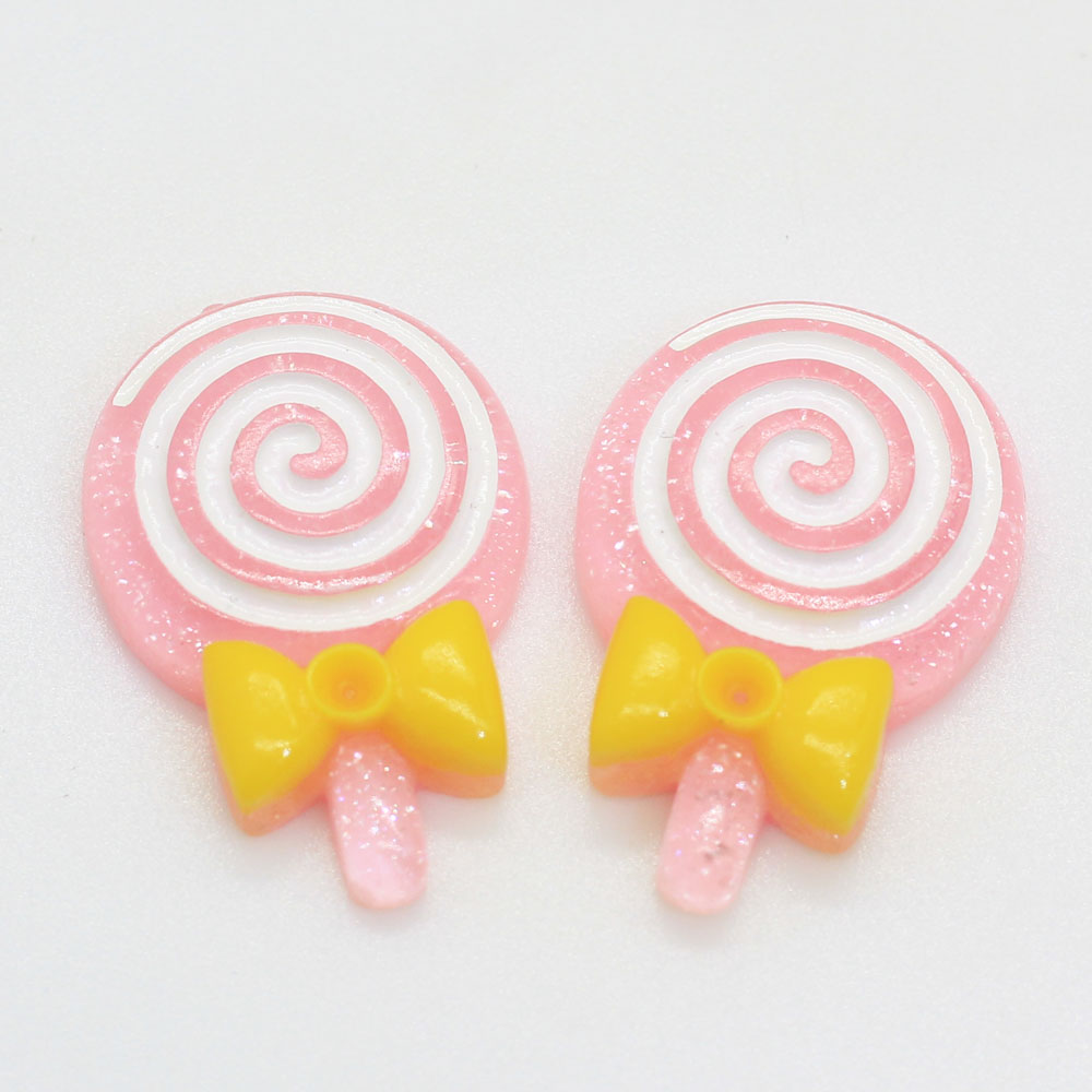 Assorted 20 Pieces Kawaii Rainbow Resin Charms Cabochons Plastic