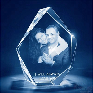 Danh dự của pha lê sáng tạo trang trí nội thất pha lê thủy tinh tảng băng hình dạng bảng hình ảnh khung ảnh màu trắng hình ảnh có sẵn - Product Image 5