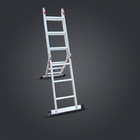Échelle télescopique double en aluminium de type A de 6,7 m, échelles droites simples EN131, échelles domestiques