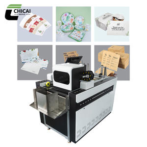 Mini <span class=keywords><strong>imprimante</strong></span> jet d'encre de bureau à passage unique pour sacs en plastique et boîtes en carton, machine d'impression numérique UV à passage unique avec tête d'impression HP - Product Image 1