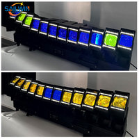 Barre de lumière LED mobile RGBW 12x60W pour extérieur avec zoom, faisceau et wash DMX512 pour scène, concert, DJ, club