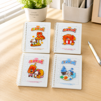 Cuaderno Espiral DEPAI A6 con Diseño de Comida, Animales y Postres, 90 Hojas, 80GSM, Agenda Escolar para Estudiantes, Material Escolar Infantil