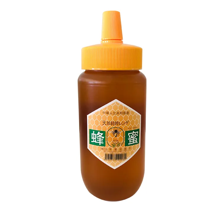 אור אמבר אקריליק צנצנות PET בקבוק סיטונאי 1kg טהור טבעי דבש ליפן