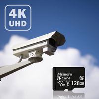 Tarjeta de Memoria de Plástico de 1GB-128GB, U3, Clase 10, Rápida, para Teléfono, Tableta, Cámara de Coche, Grabación 4K