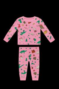 Conjunto de ropa de dormir para niña pequeña elaborado con algodón ligero que proporciona suavidad, transpirabilidad y sueño tranquilo y reparador - Product Image 2
