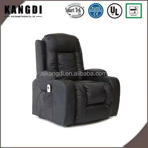 Vente en gros d'usine Fauteuil inclinable électrique en cuir avec ascenseur électrique Massage et chauffage Siège de salon pour personnes âgées avec chargement USB pour téléphone - Product Image 4
