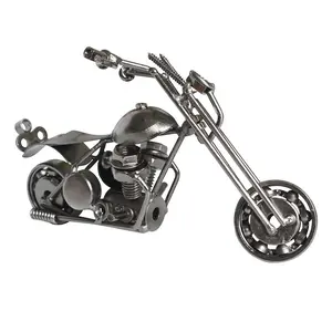 Vendita diretta in fabbrica artigianato in ferro fatto a mano Mini modello di moto veicoli giocattolo pressofuso per regalo giocattolo ragazzo